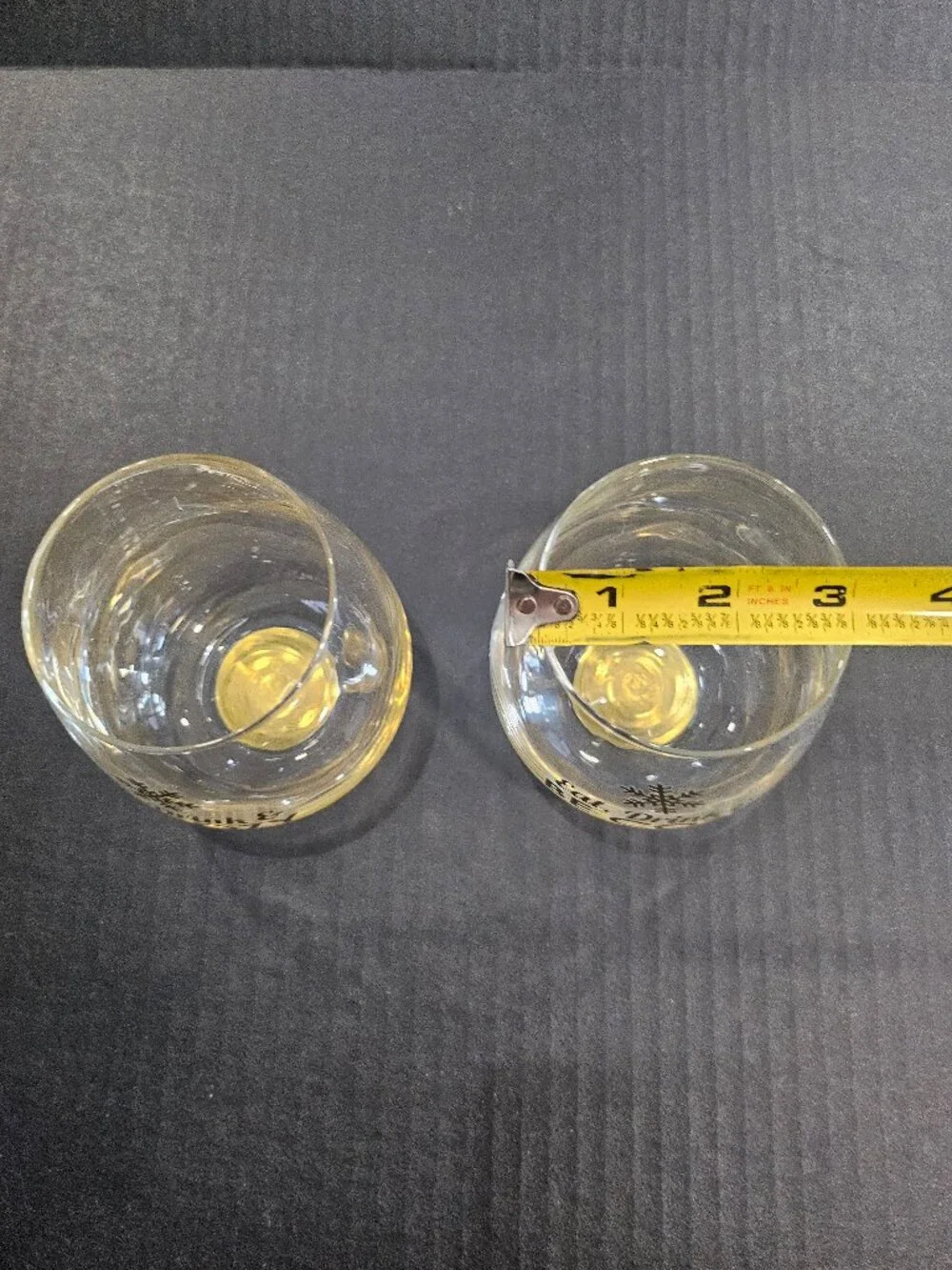 TMD Holdings Eat Drink & Be Cozy Holiday Stemless Wine Glasses Set of Two 16 Oz.